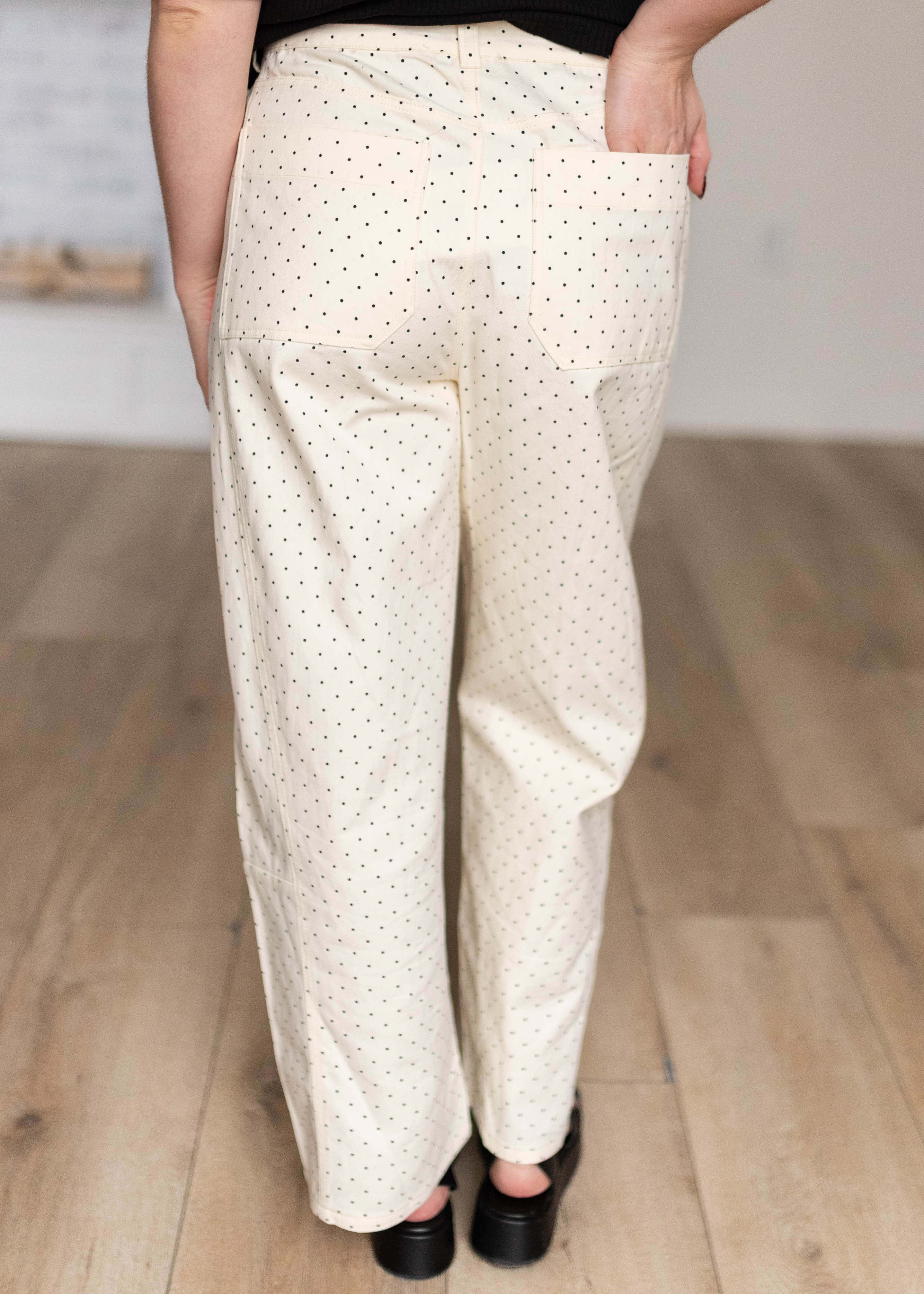 Lilian Cream Polka Dot Pants