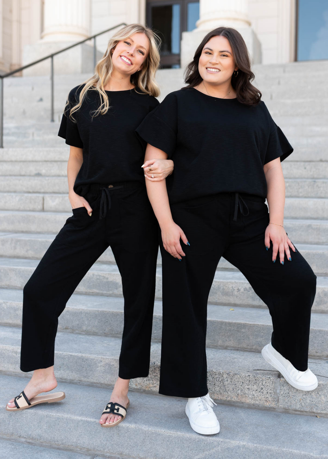 Lillian Black Knit Pants