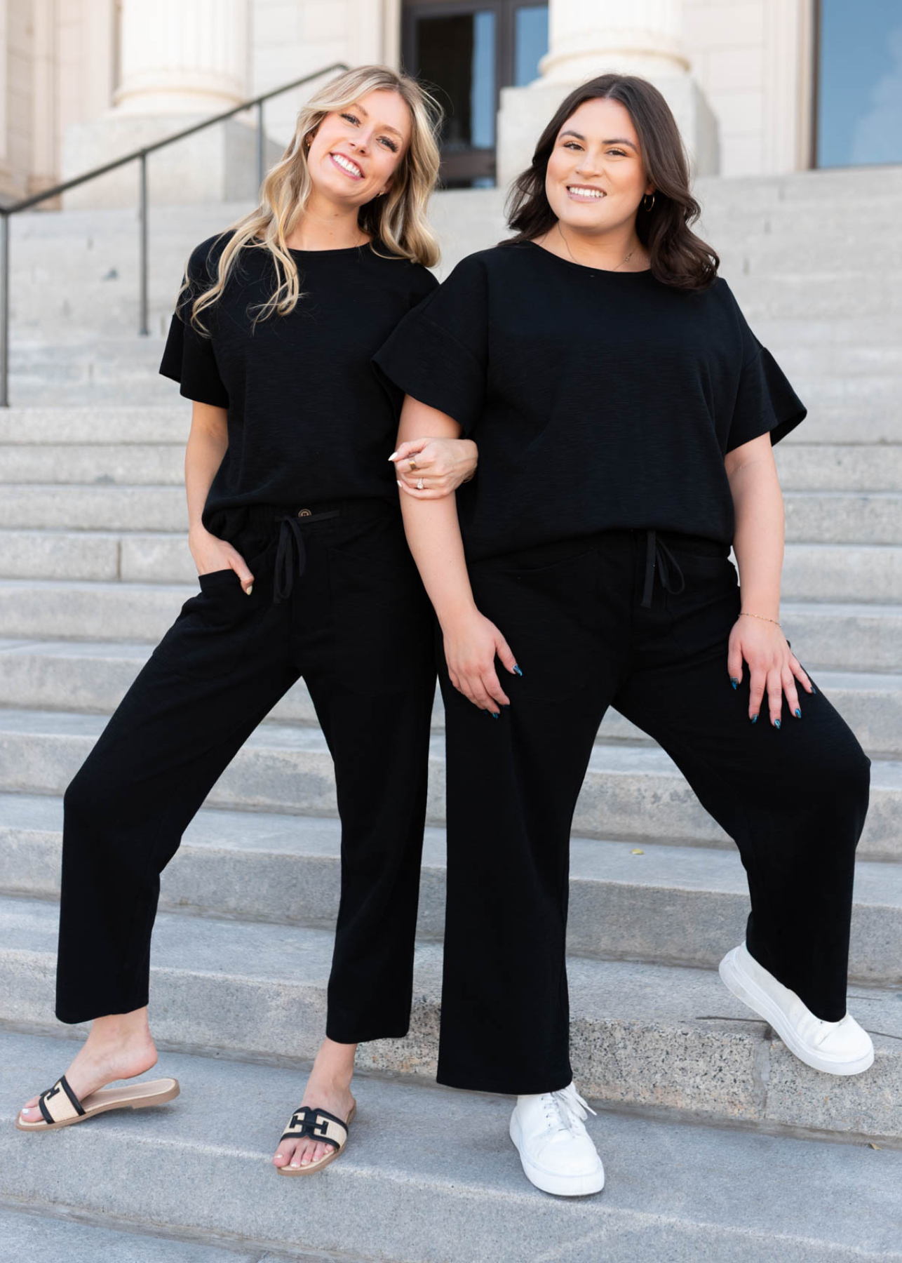 Lillian Black Knit Pants