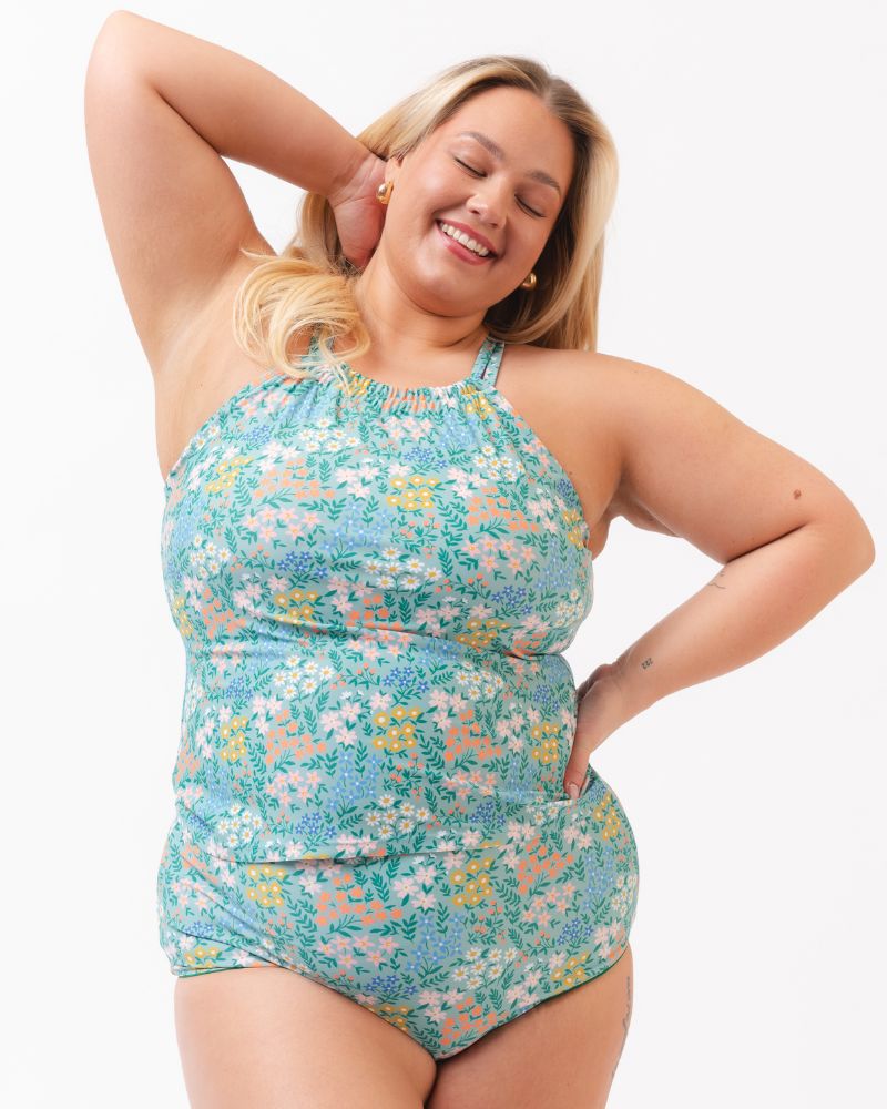 Little Meadow Double-Cinch Tankini Top