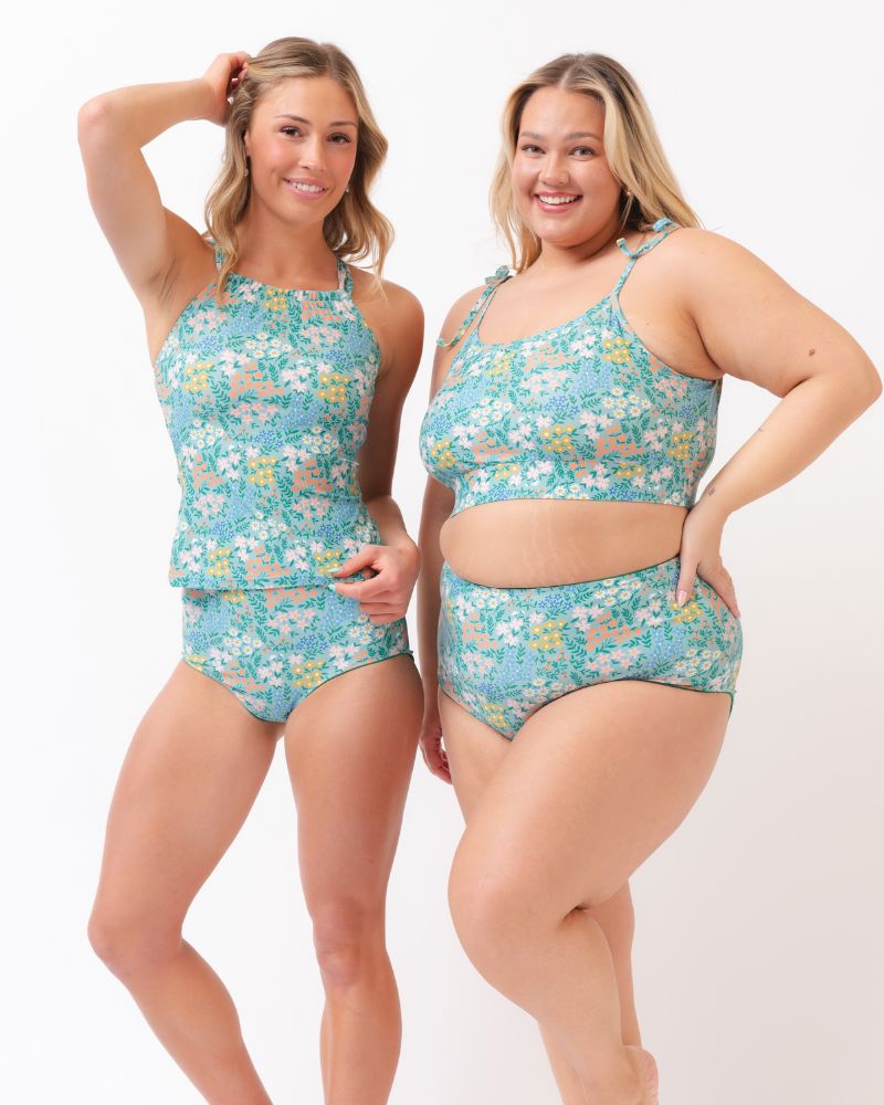 Little Meadow Double-Cinch Tankini Top