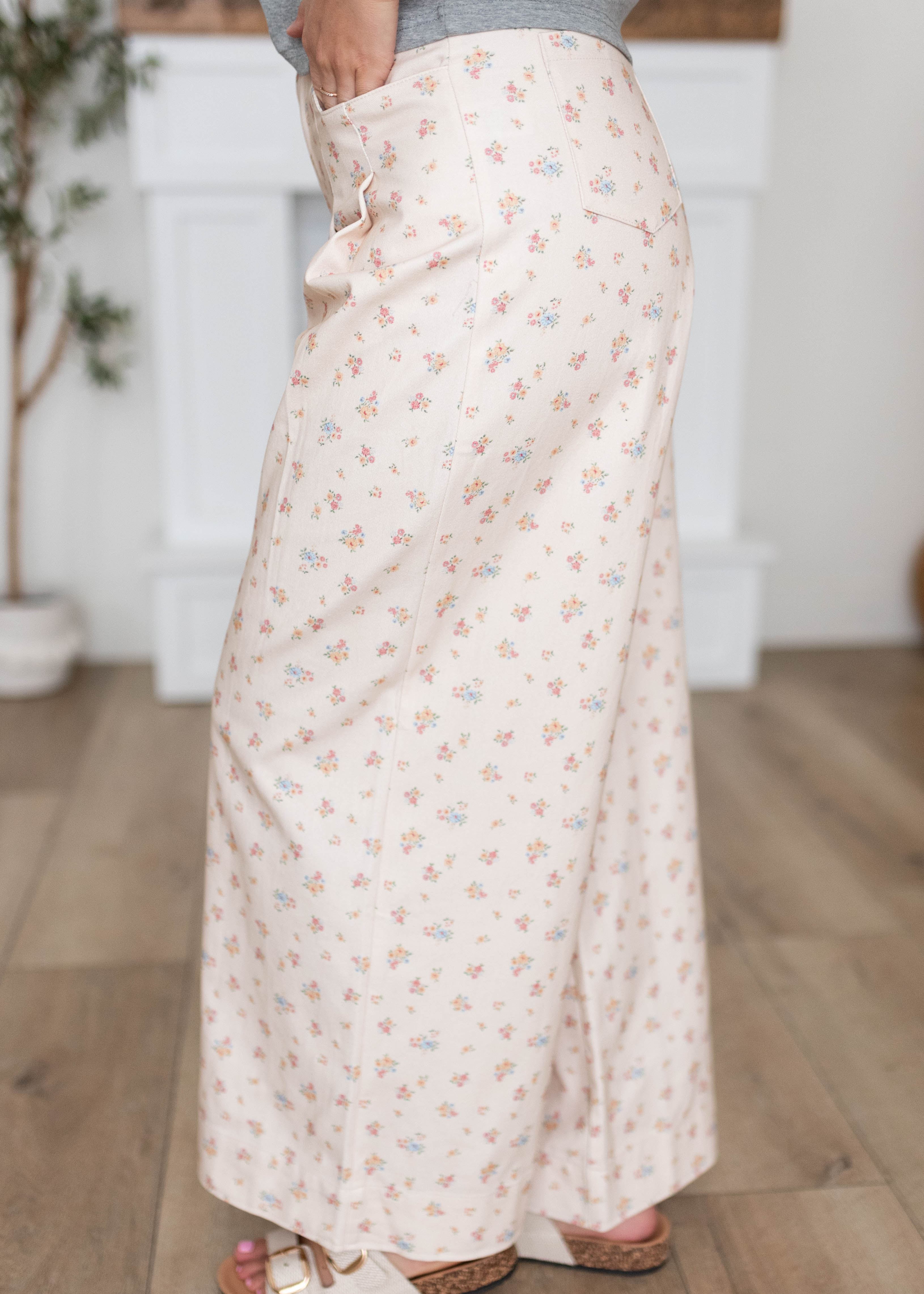 Mae Ivory Floral Pants