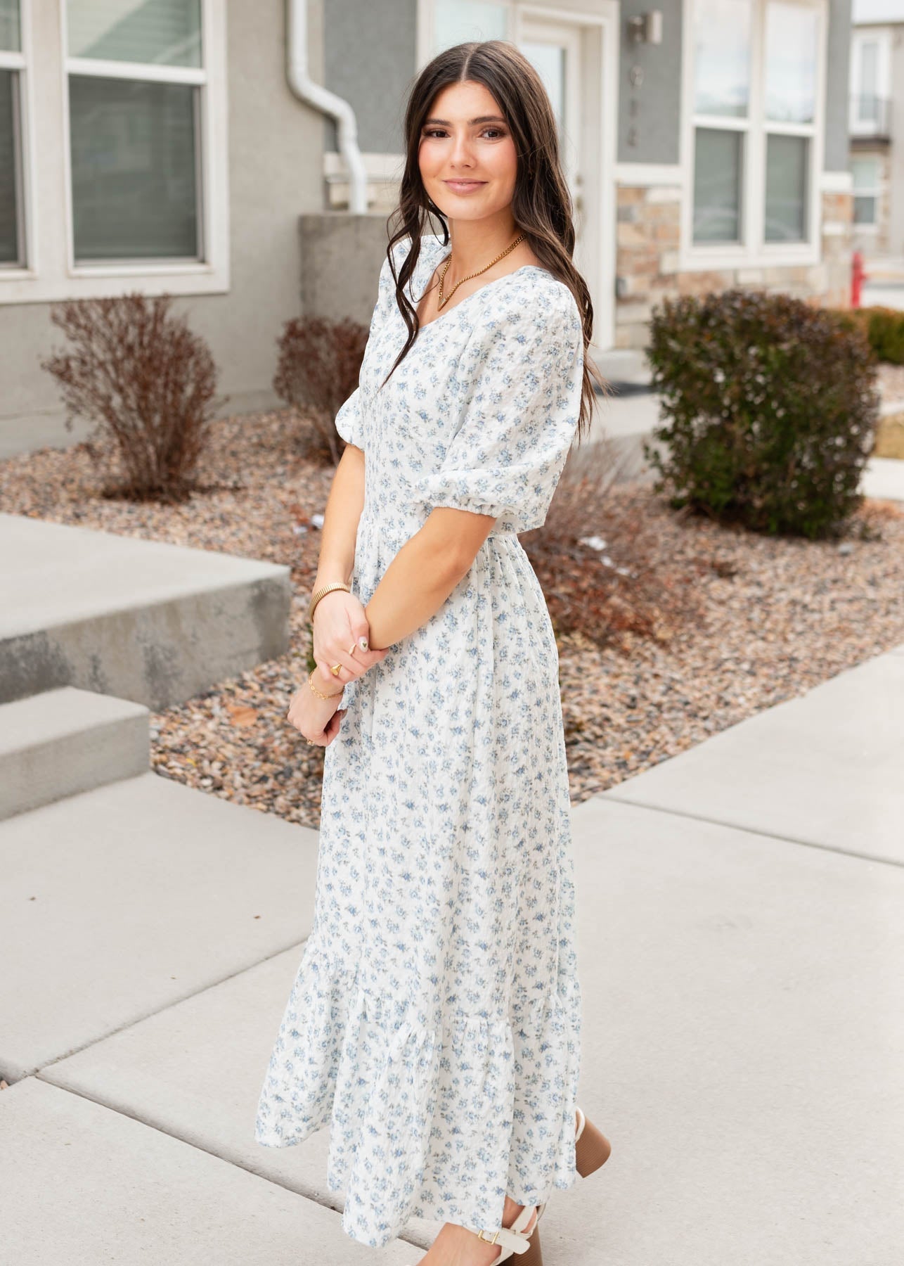 Melody Blue Floral Dress
