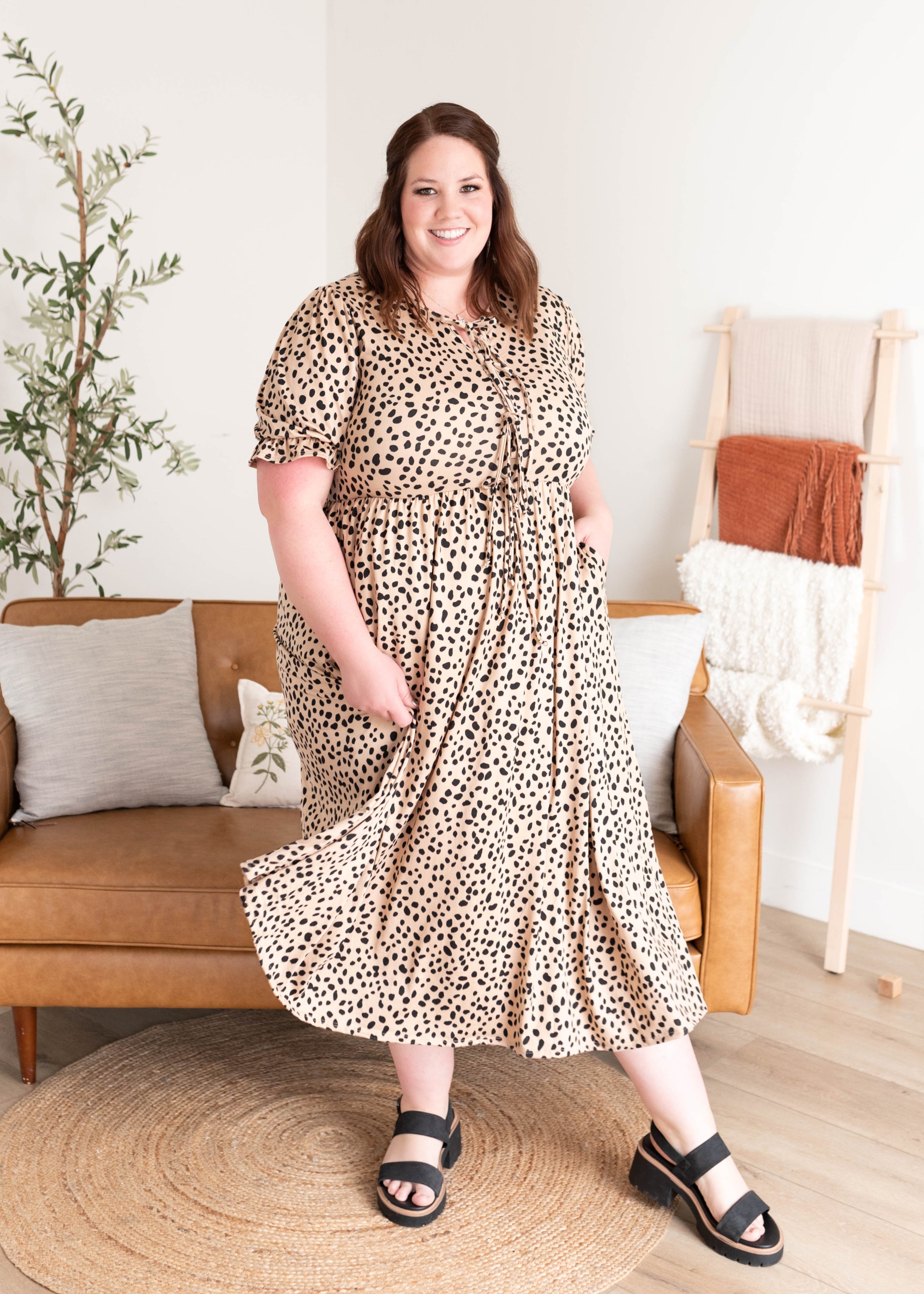 Miranda Leopard Bow Dress