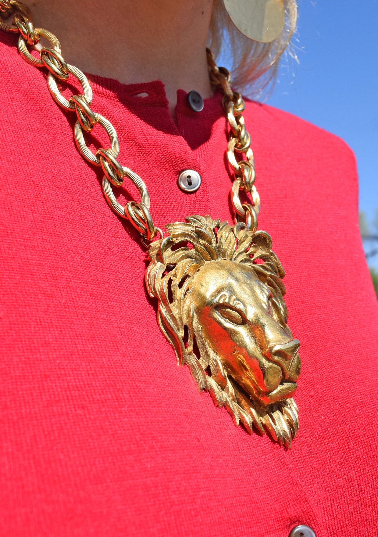Lion Pendant Necklace