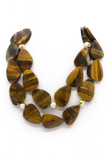 Multi Strand Tiger's Eye Necklace