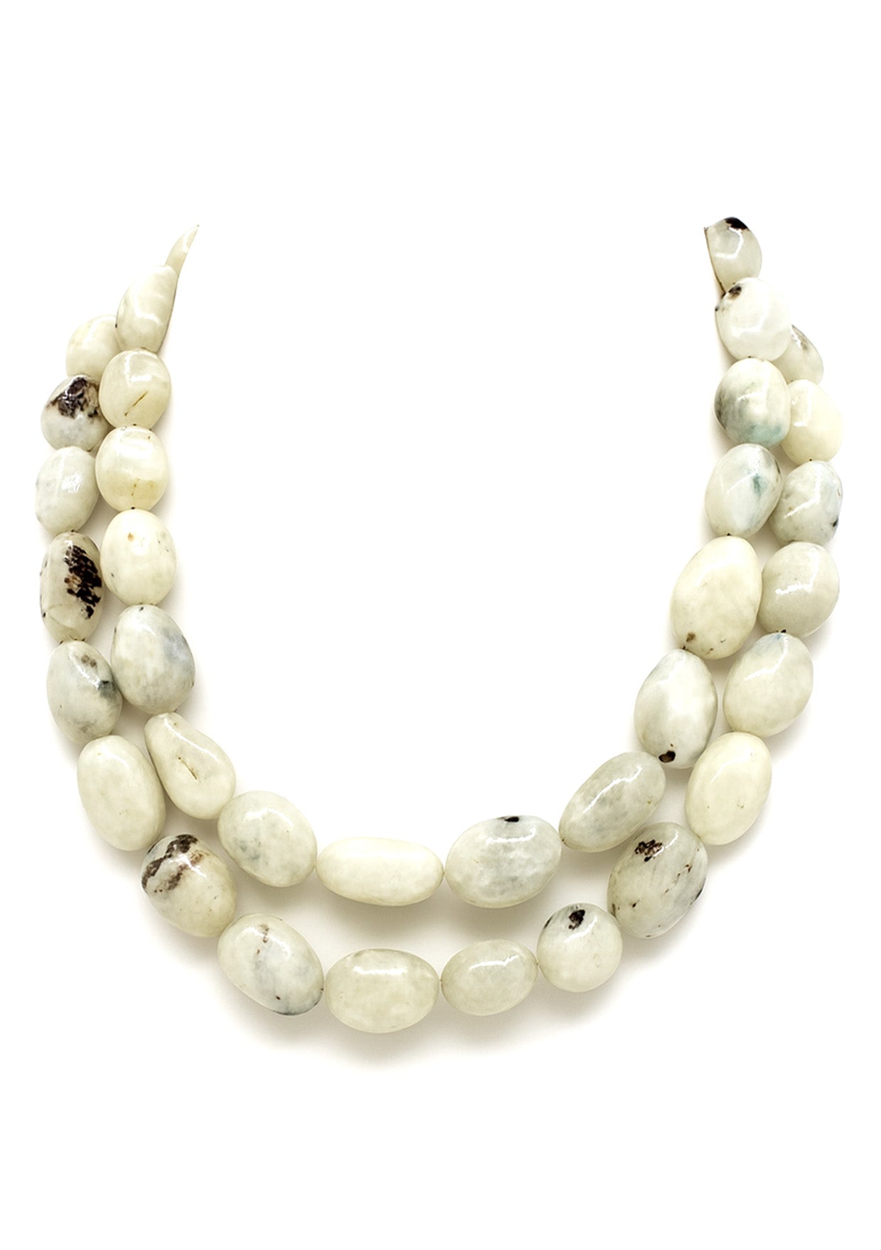 Double Strand Moonstone Necklace