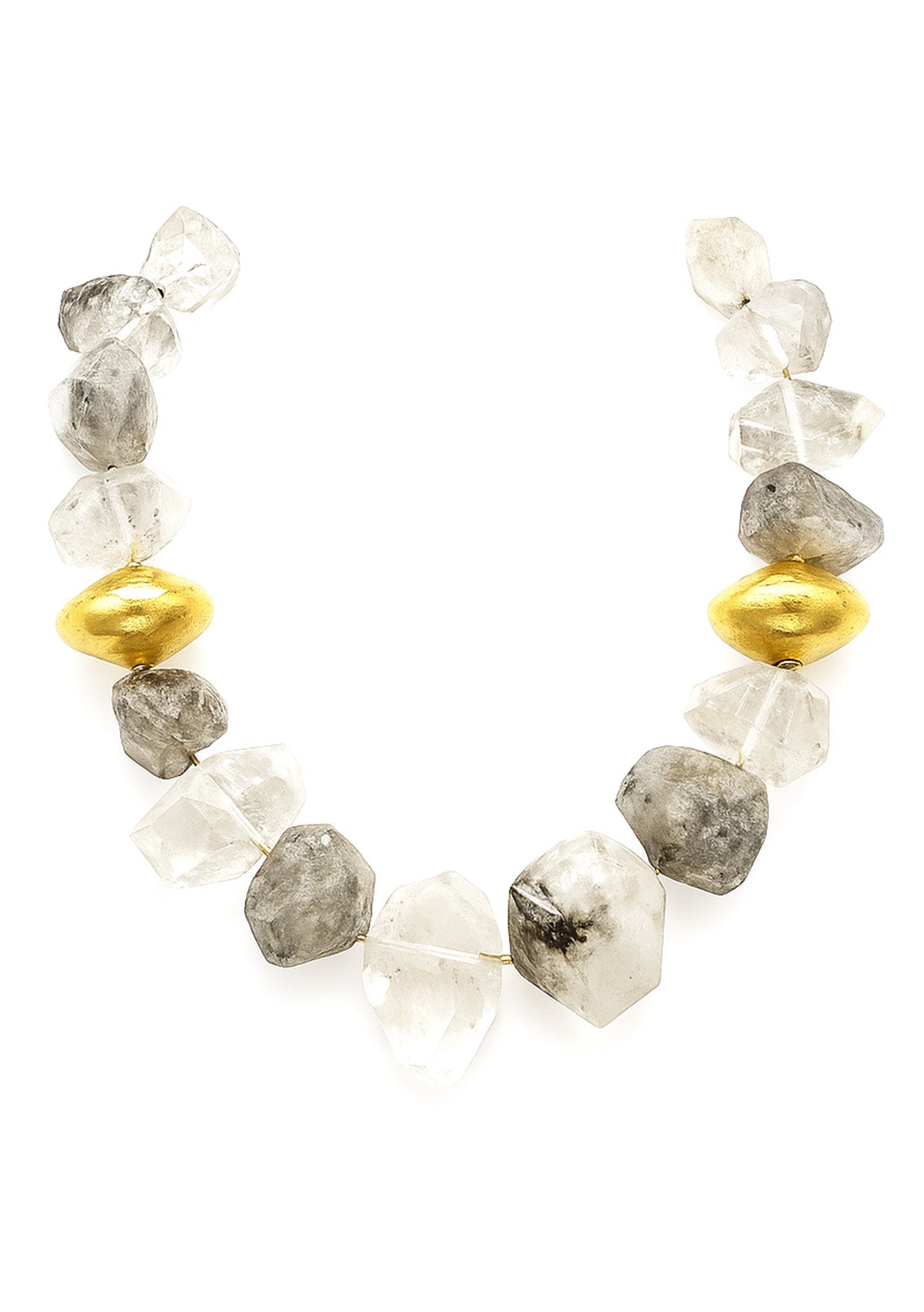 Raw Rutilated Quartz Necklace