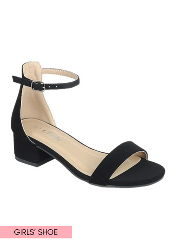 Nataly Black Little Girls Heel