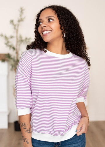 Oaklynn Pink Stripe Top