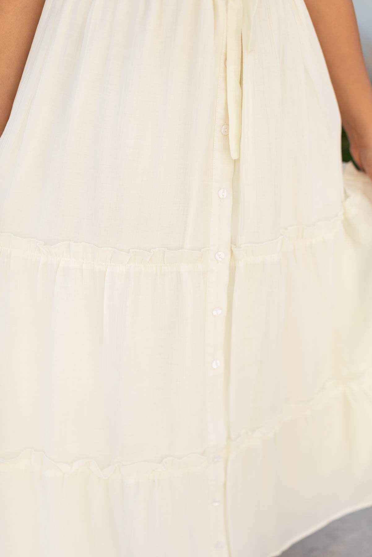 Rebekah Cream Button Down Dress