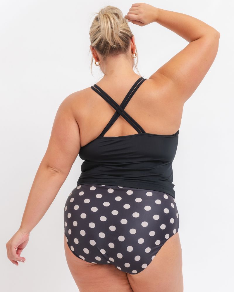 Retro Dot Mid-Waist Bottom
