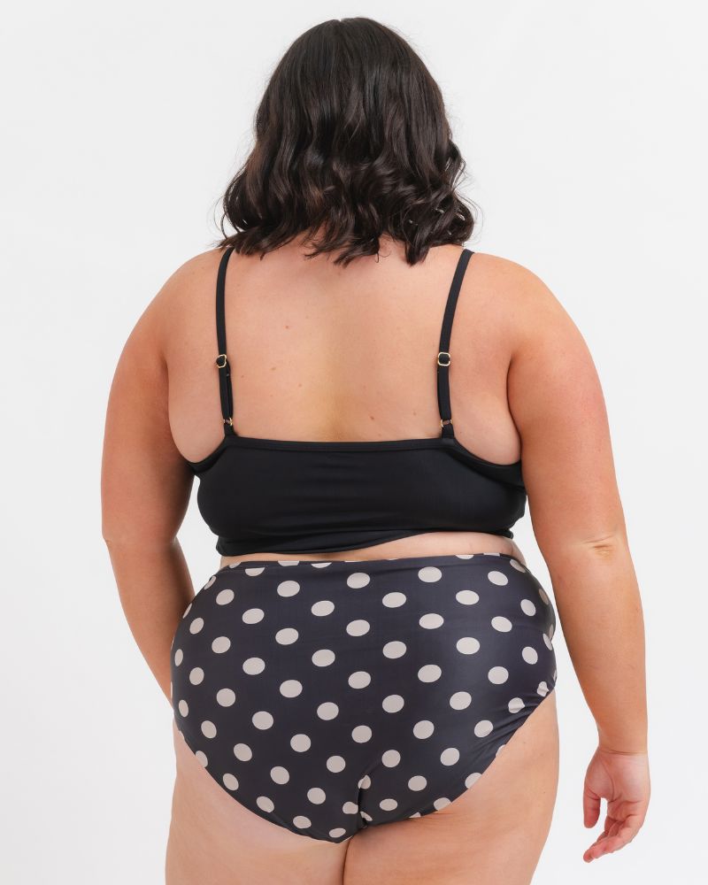 Retro Dot Mid-Waist Bottom