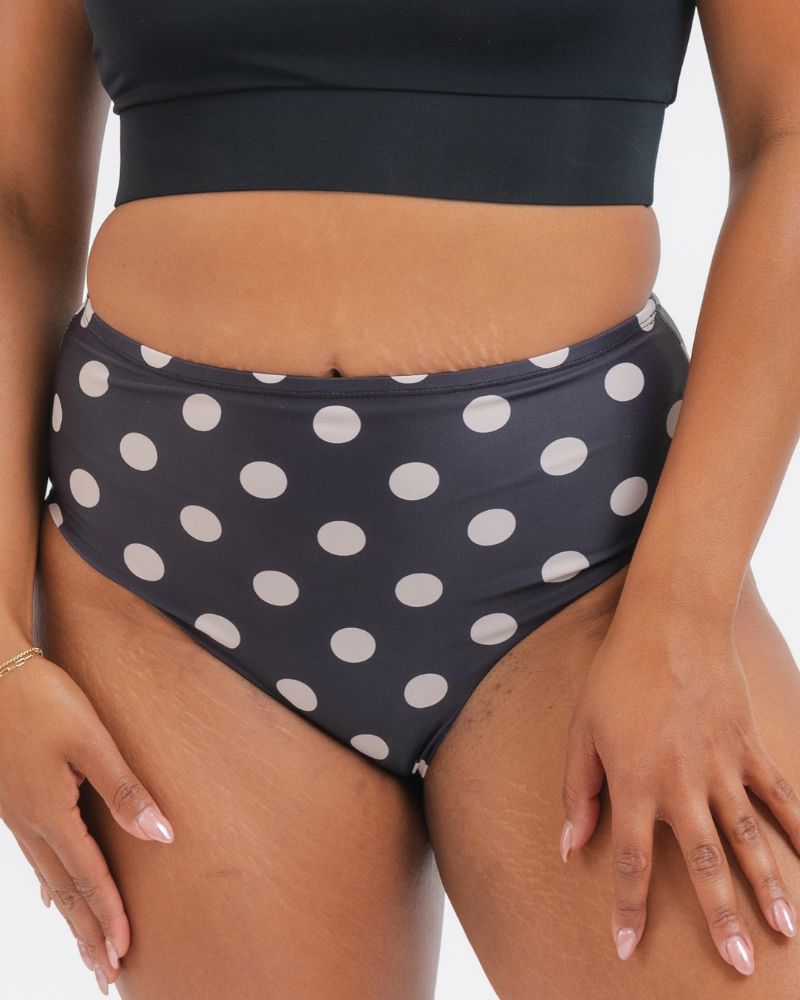Retro Dot Mid-Waist Bottom