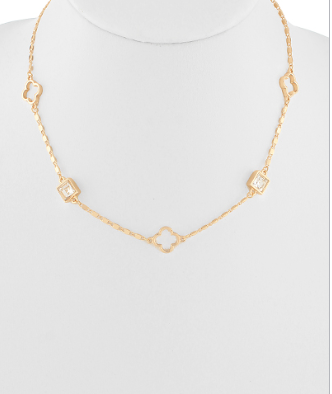Sweet Clover Necklace (Gold)