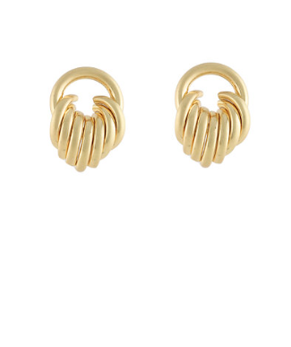Golden Layered Earrings (Worn Gold)