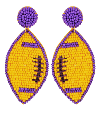 Gameday Football Ball Earrings