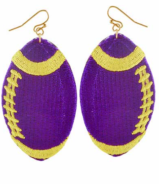 Victory Vibes Football Earrings