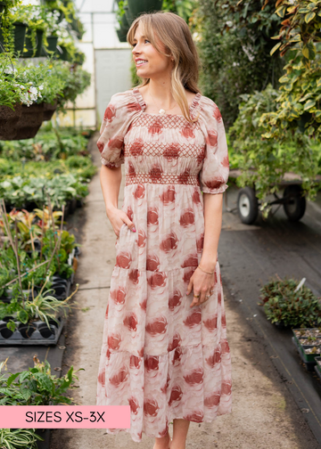 Victoria Rose Floral Tiered Dress