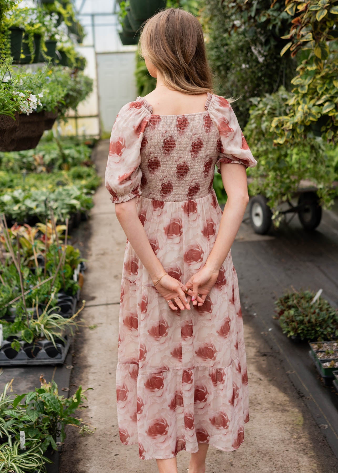 Victoria Rose Floral Tiered Dress
