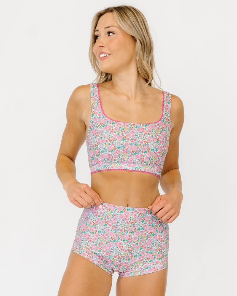 Whimsy Floral Retro Boy Short