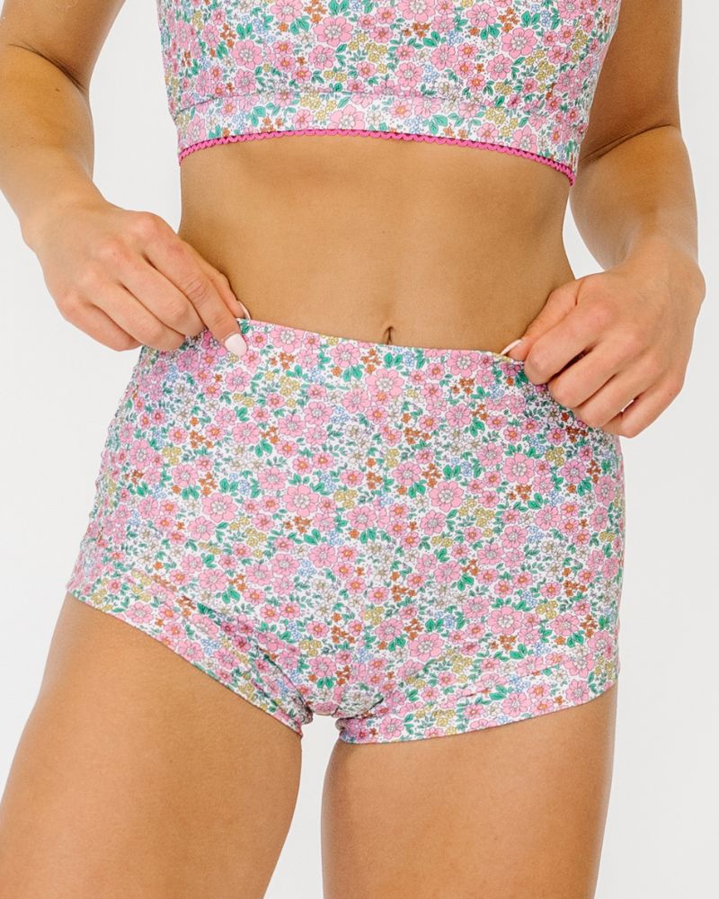 Whimsy Floral Retro Boy Short