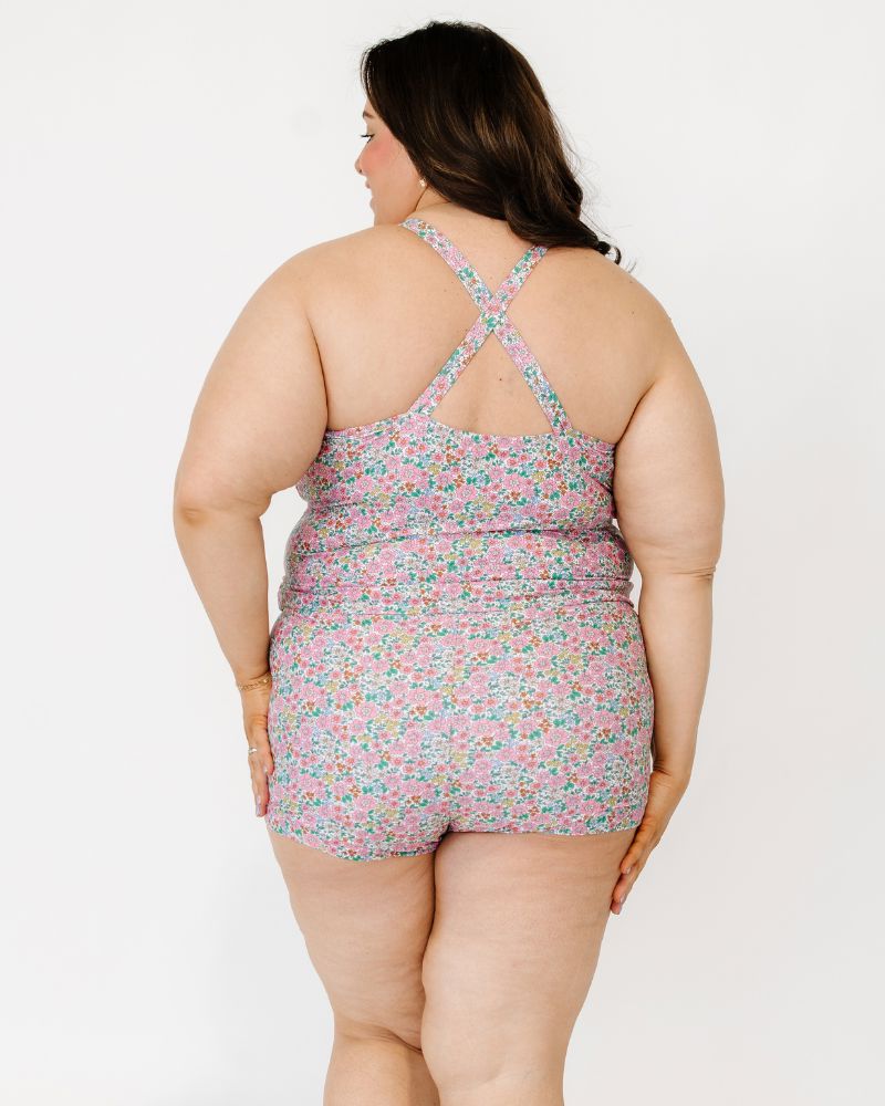 Whimsy Floral Retro Boy Short