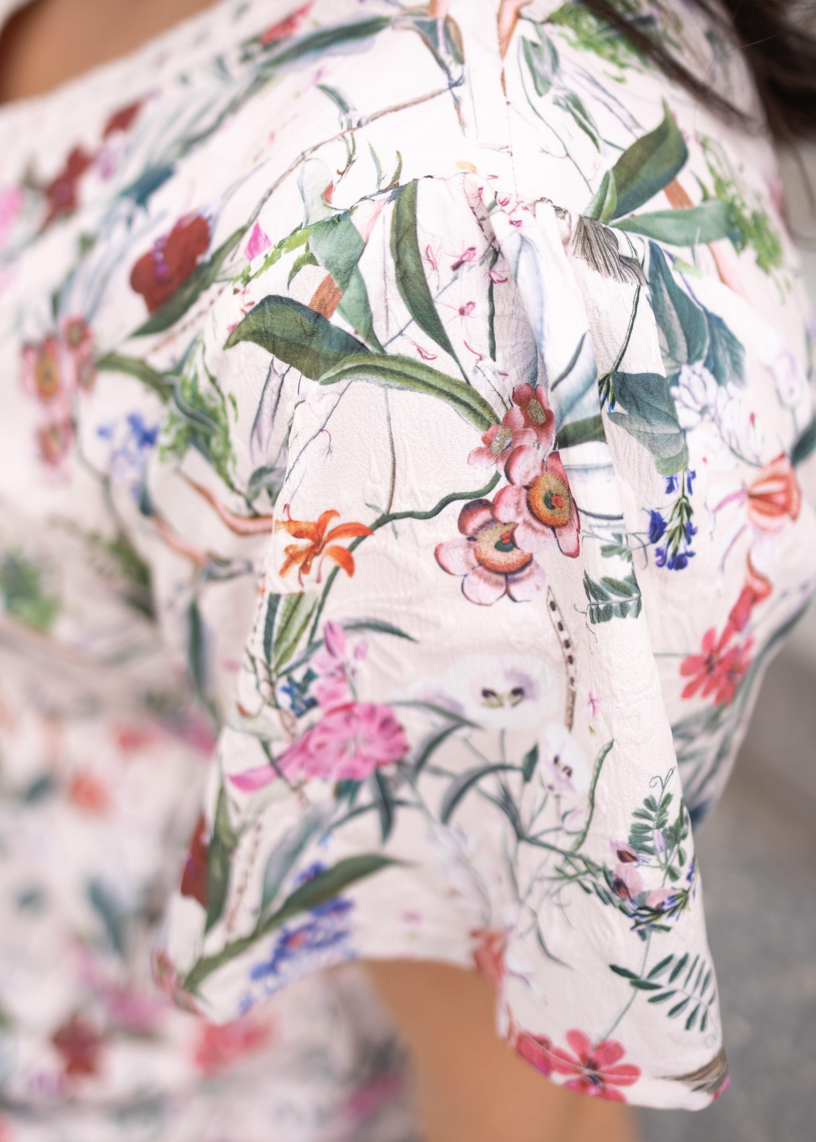 Zoie Pink Floral Tiered Dress