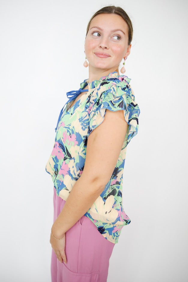 Tropicana Bloom Blouse *Final Sale*