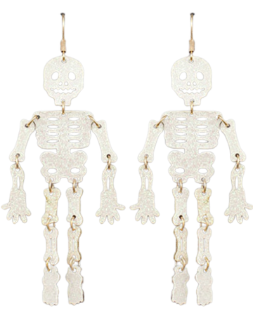 Spooky Skeleton Drop Earrings