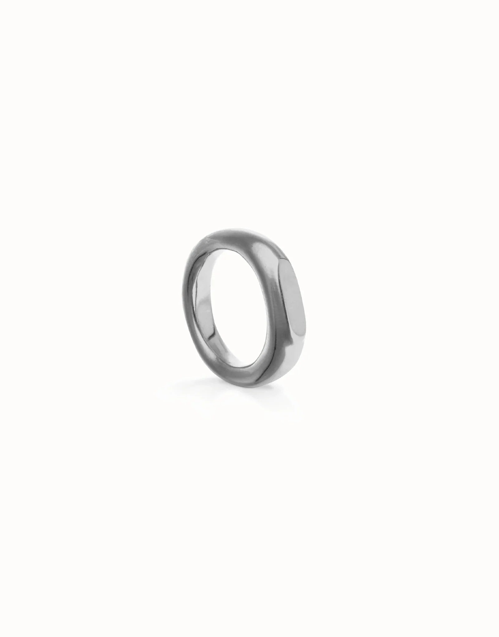 Hexagon Ring - Sterling Silver