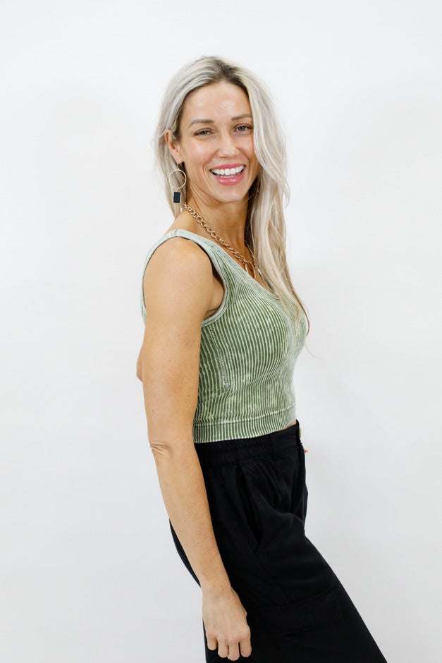 You And Me Ribbed V-Neck Bralette