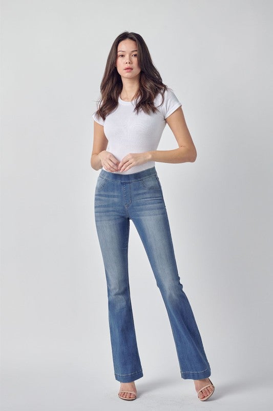 Cello Mid Rise Flare Jegging (33 Inseam)
