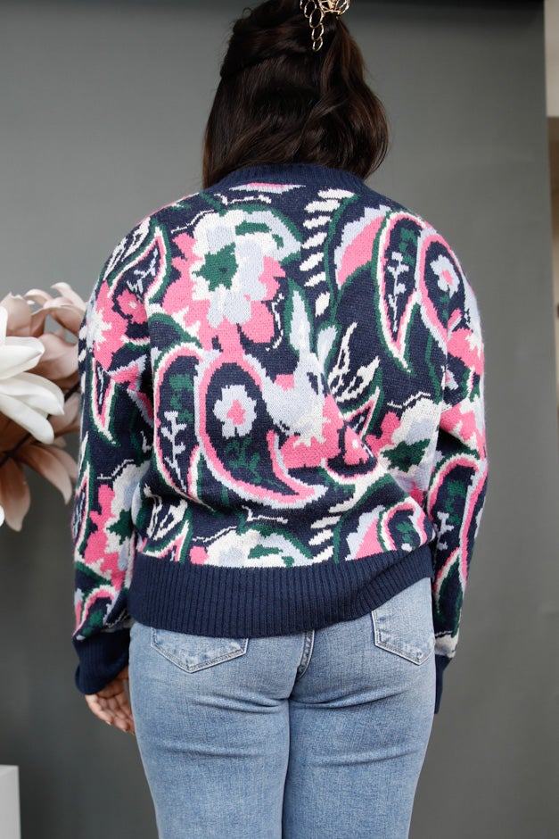 Blushing Botanica Knit Sweater *Final Sale*