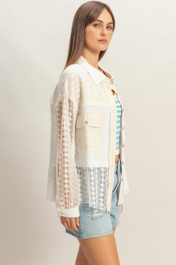 Heirloom Lace Button Up Top