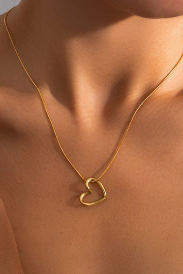Open Heart Pendant Necklace