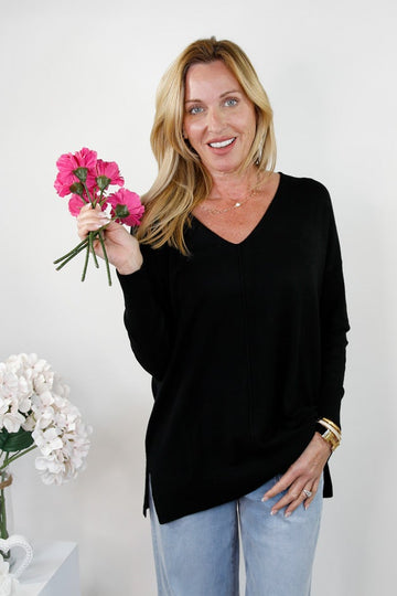 Cozy Up V Neck Sweater