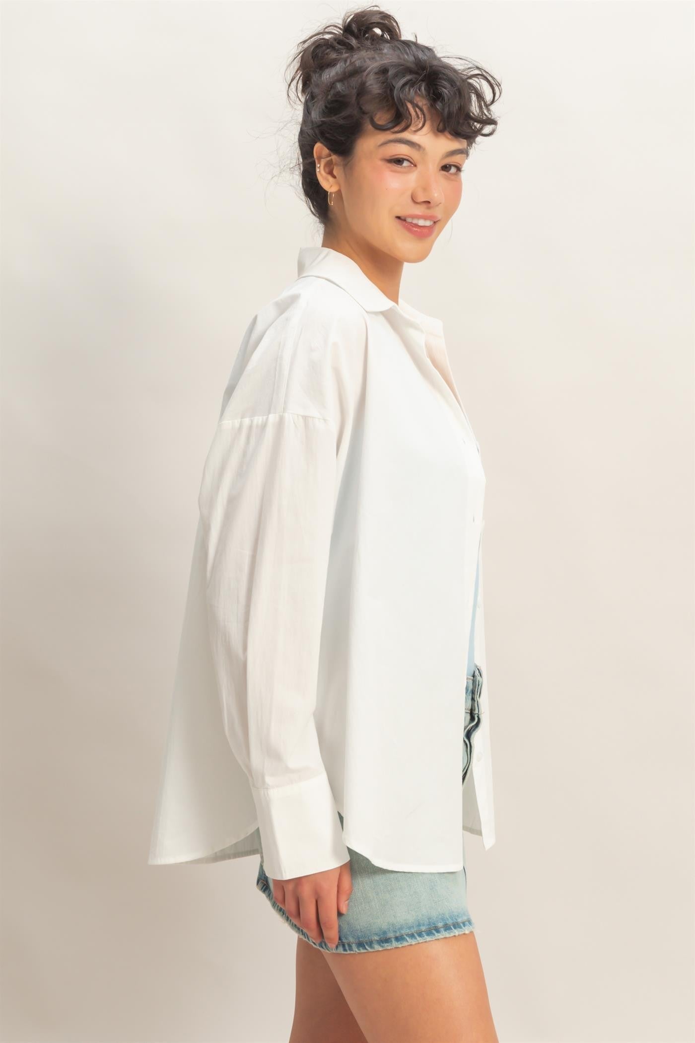 Ivory Coast Button Up Top