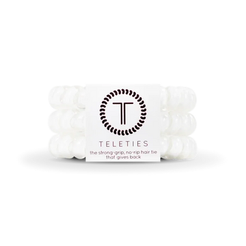TELETIES Large Hair Ties - Strong, Stylish, and No-Rip Hair Accessories (3-Pack)